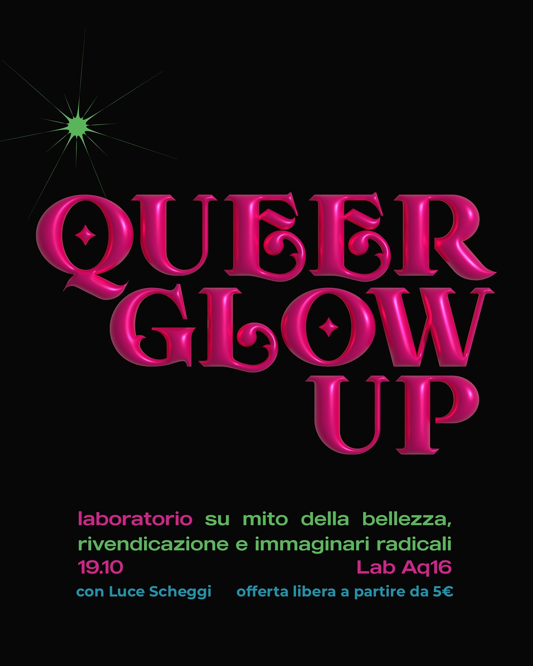 Linea Reggiana-DOMENICA 19 OTTOBRE - QUEER GLOW UP