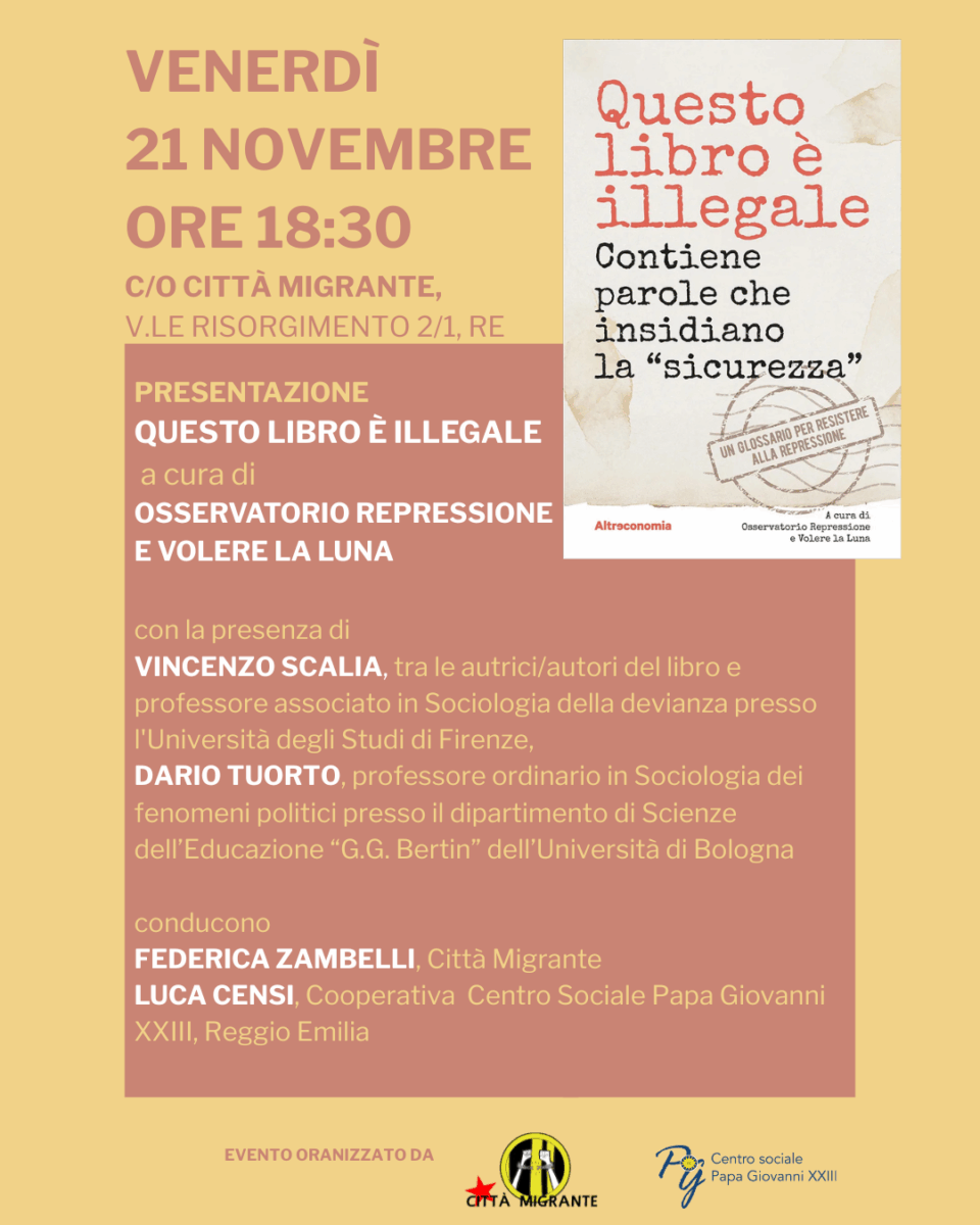 Linea Reggiana – Questo libro è illegale
